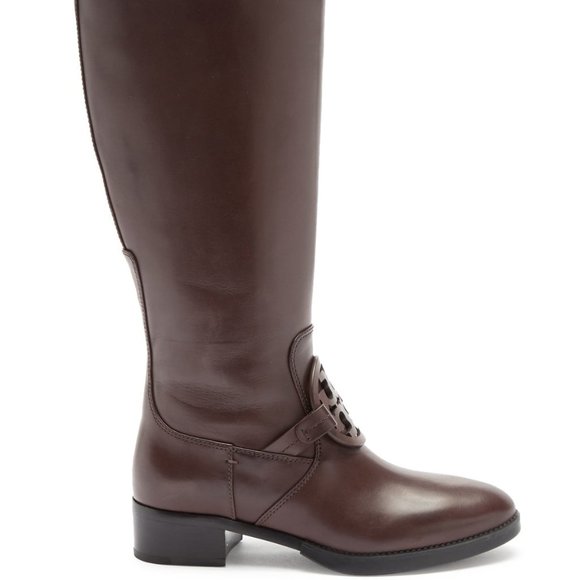 NIB Tory Burch® Brown Miller Pull-on Boots - Picture 7 of 16